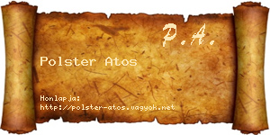 Polster Atos névjegykártya